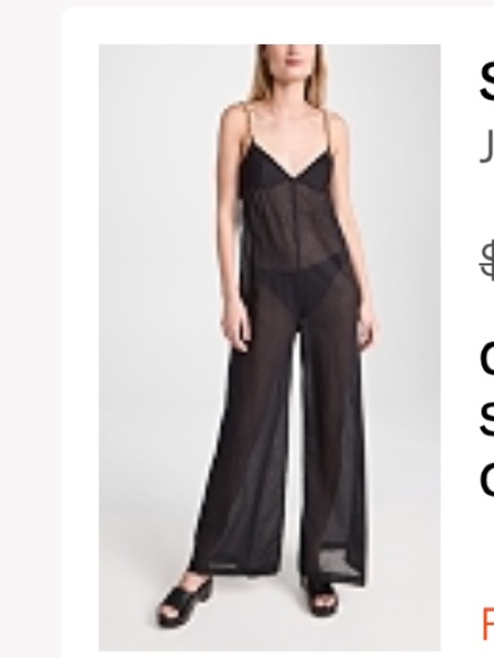 Never worn Stella McCarthy Black Maxi Slip Dress with Gold Chain Straps